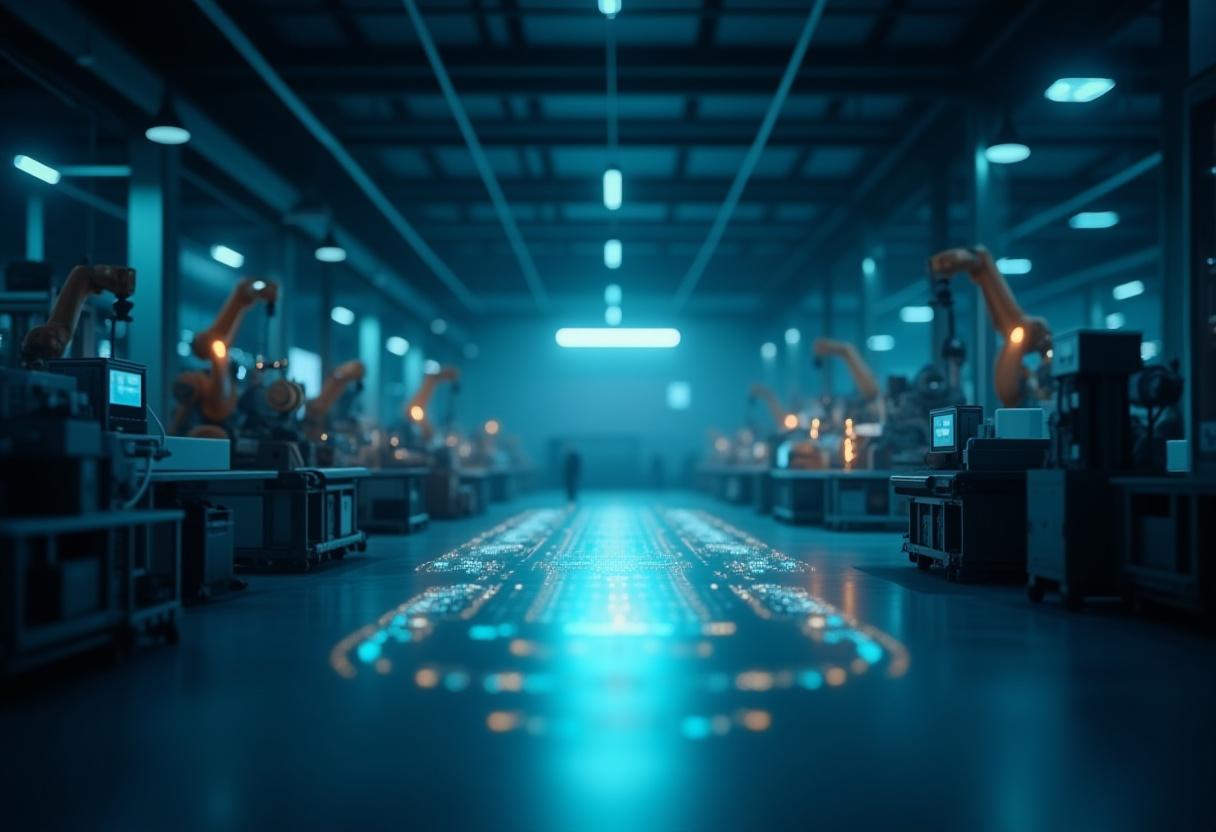 Fábrica inteligente con tecnología Industria 4.0